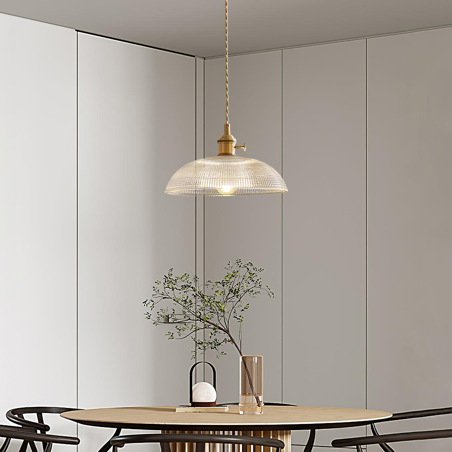 Spiral Ribbed Ceiling Suspension Light Lighting Lobby