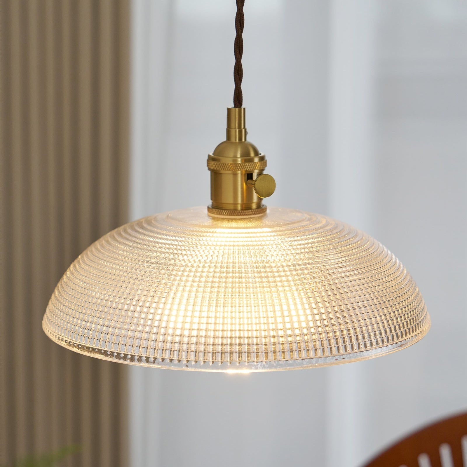 Spiral Ribbed Ceiling Suspension Light Lighting Lobby