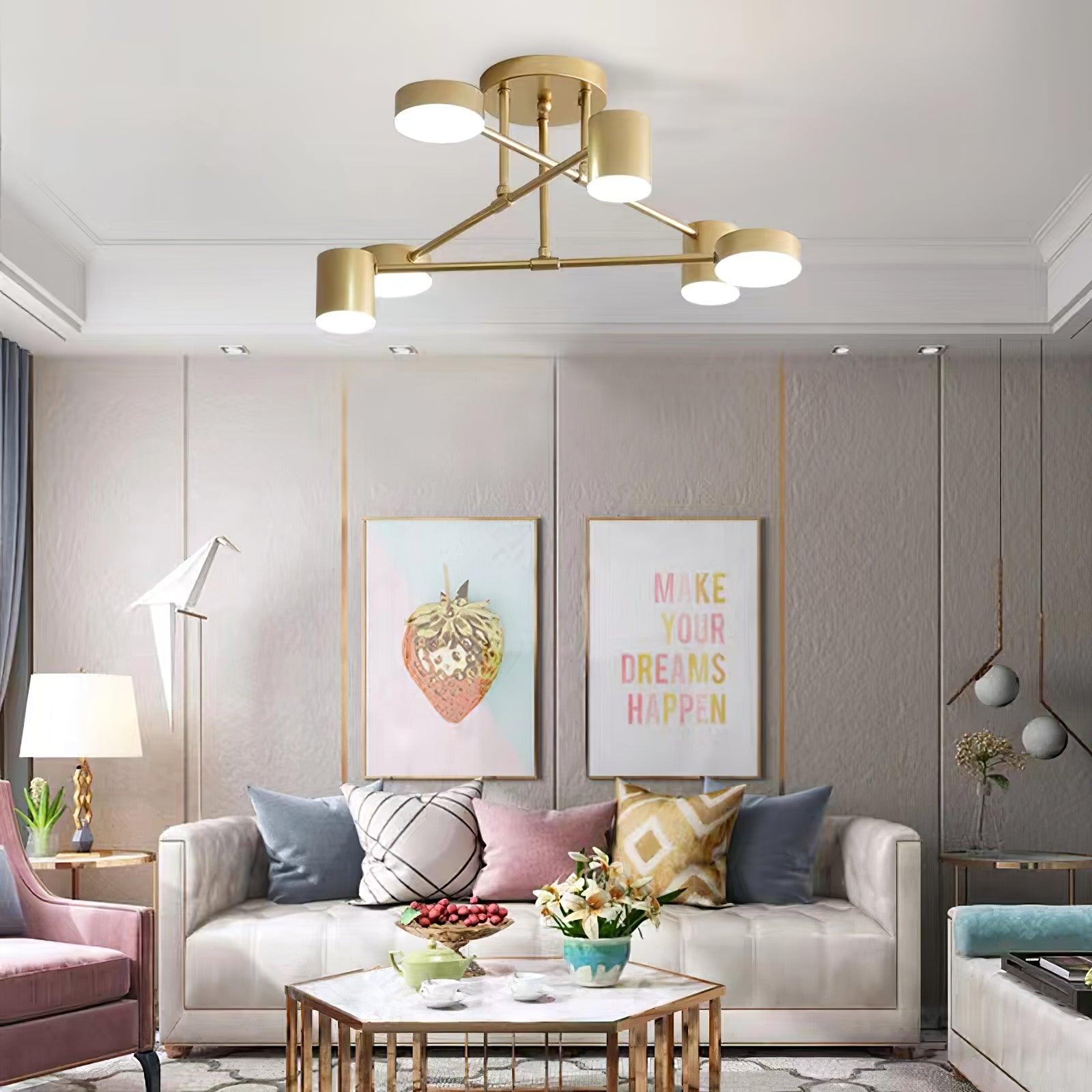 Sputnik Pendant Fixture Lighting Lobby