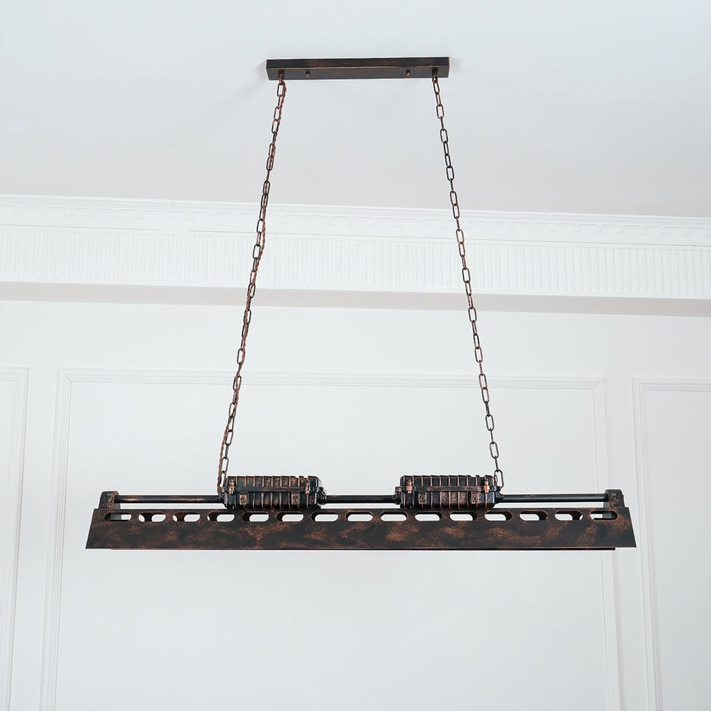 Steampunk Industrial Ceiling Suspension Lighting Lobby