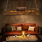 Steampunk Industrial Ceiling Suspension Lighting Lobby