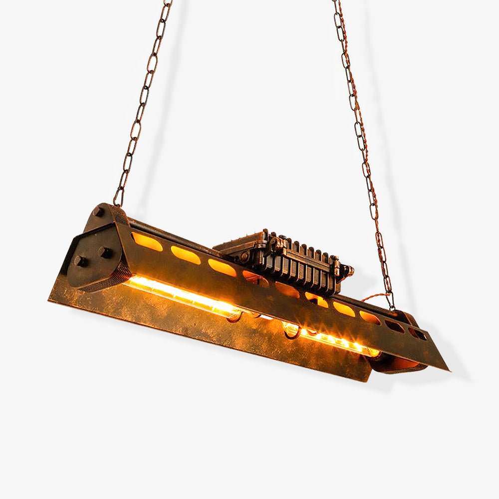 Steampunk Industrial Ceiling Suspension Lighting Lobby