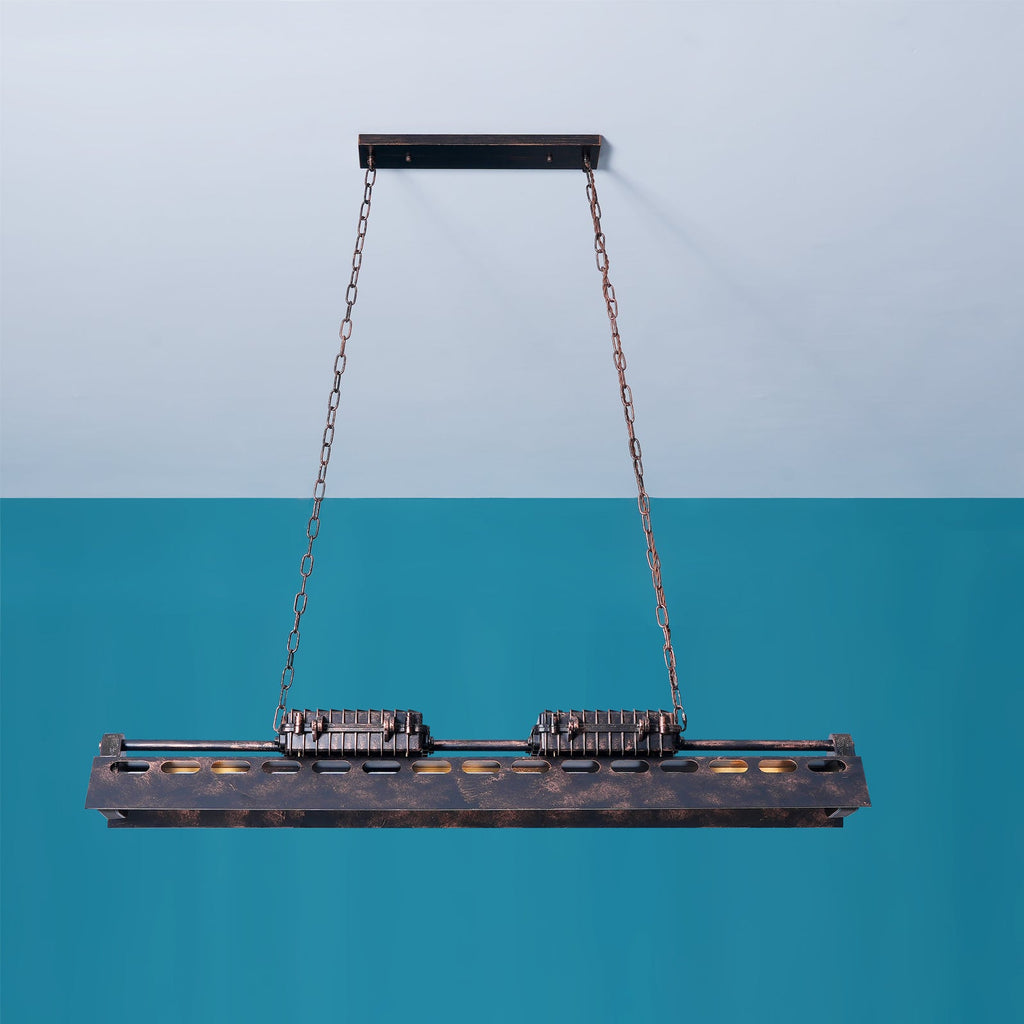 Steampunk Industrial Ceiling Suspension Lighting Lobby