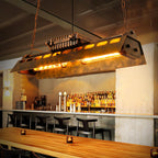 Steampunk Industrial Ceiling Suspension Lighting Lobby