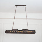 Steampunk Industrial Ceiling Suspension Lighting Lobby