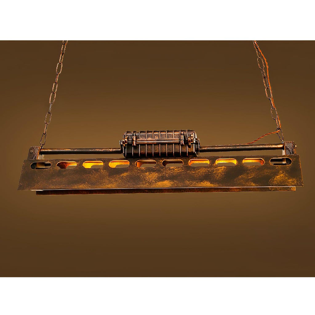Steampunk Industrial Ceiling Suspension Lighting Lobby