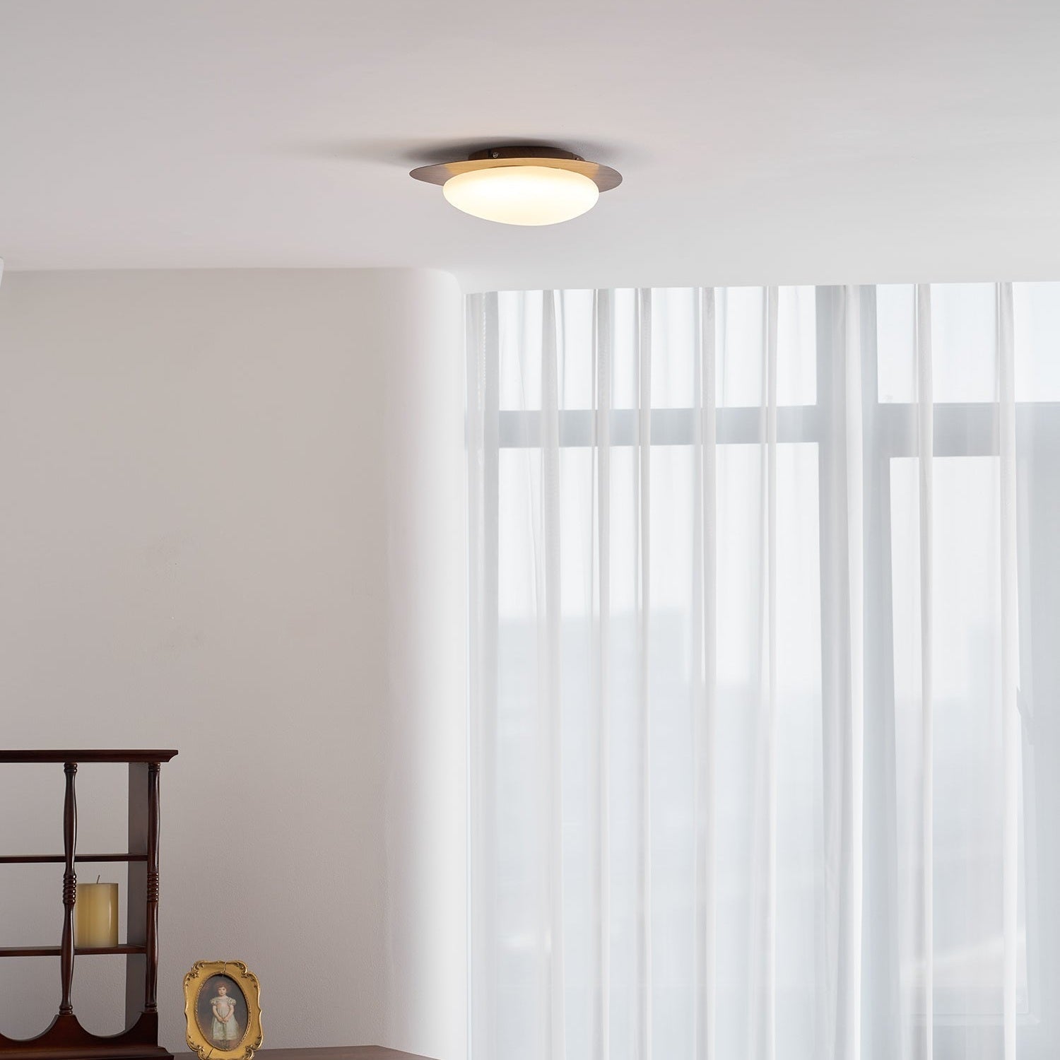 Stone Metal Pendant Light Lighting Lobby