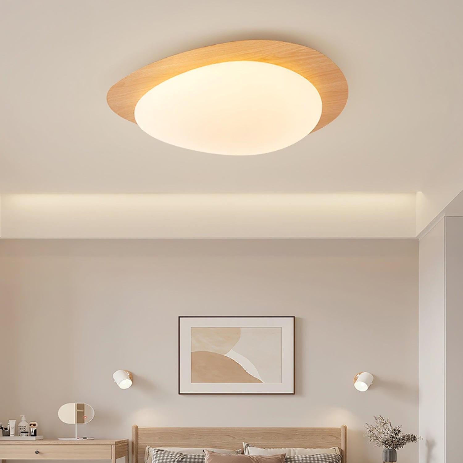 Stone Metal Pendant Light Lighting Lobby