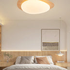 Stone Metal Pendant Light Lighting Lobby