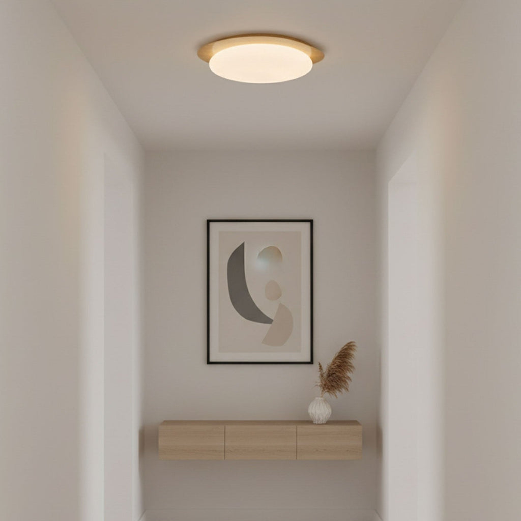 Stone Metal Pendant Light Lighting Lobby