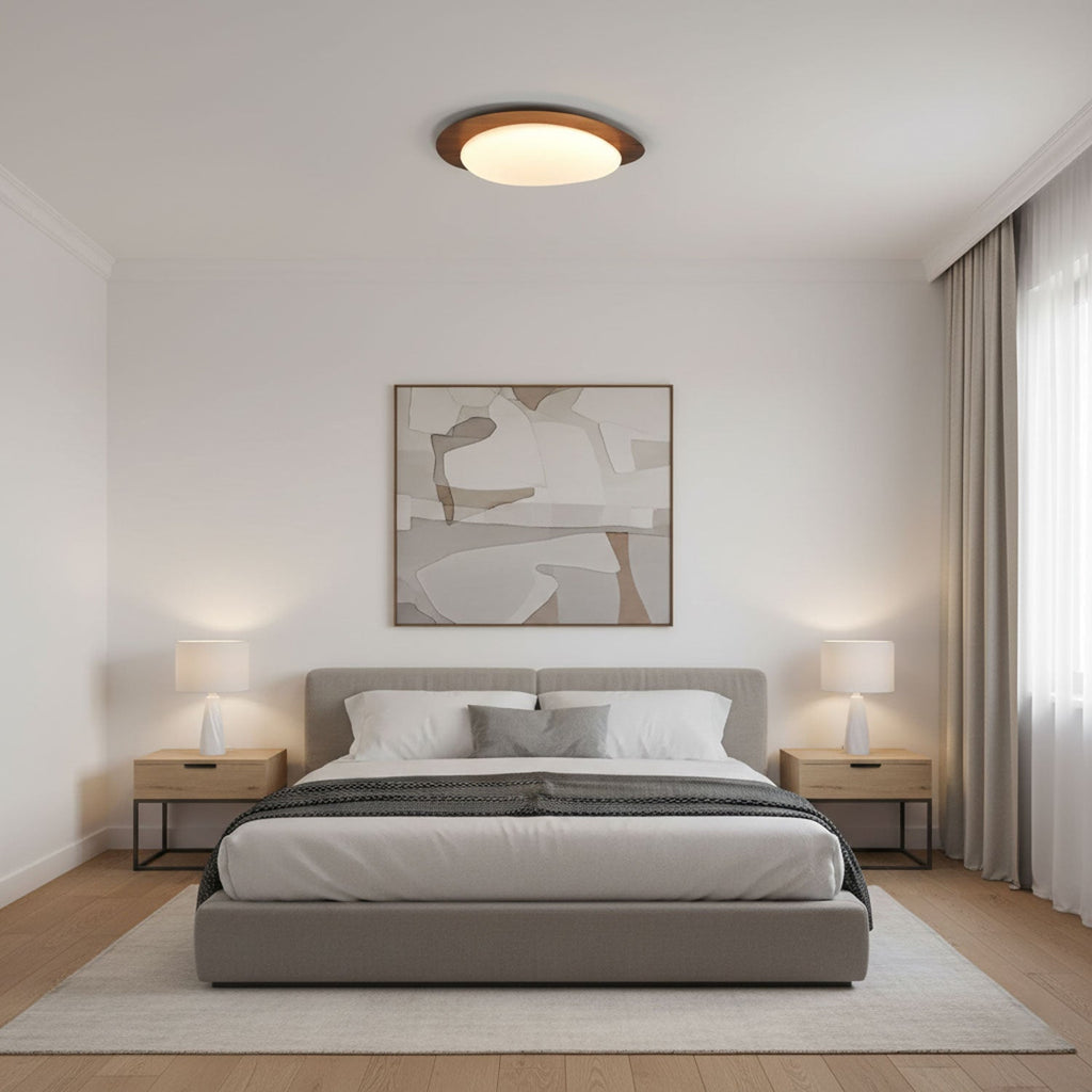 Stone Metal Pendant Light Lighting Lobby