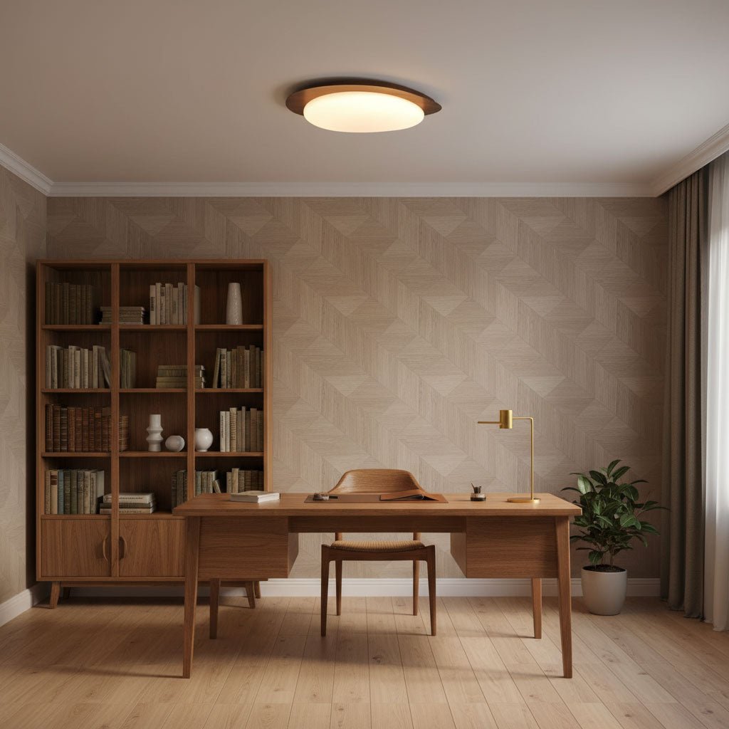 Stone Metal Pendant Light Lighting Lobby