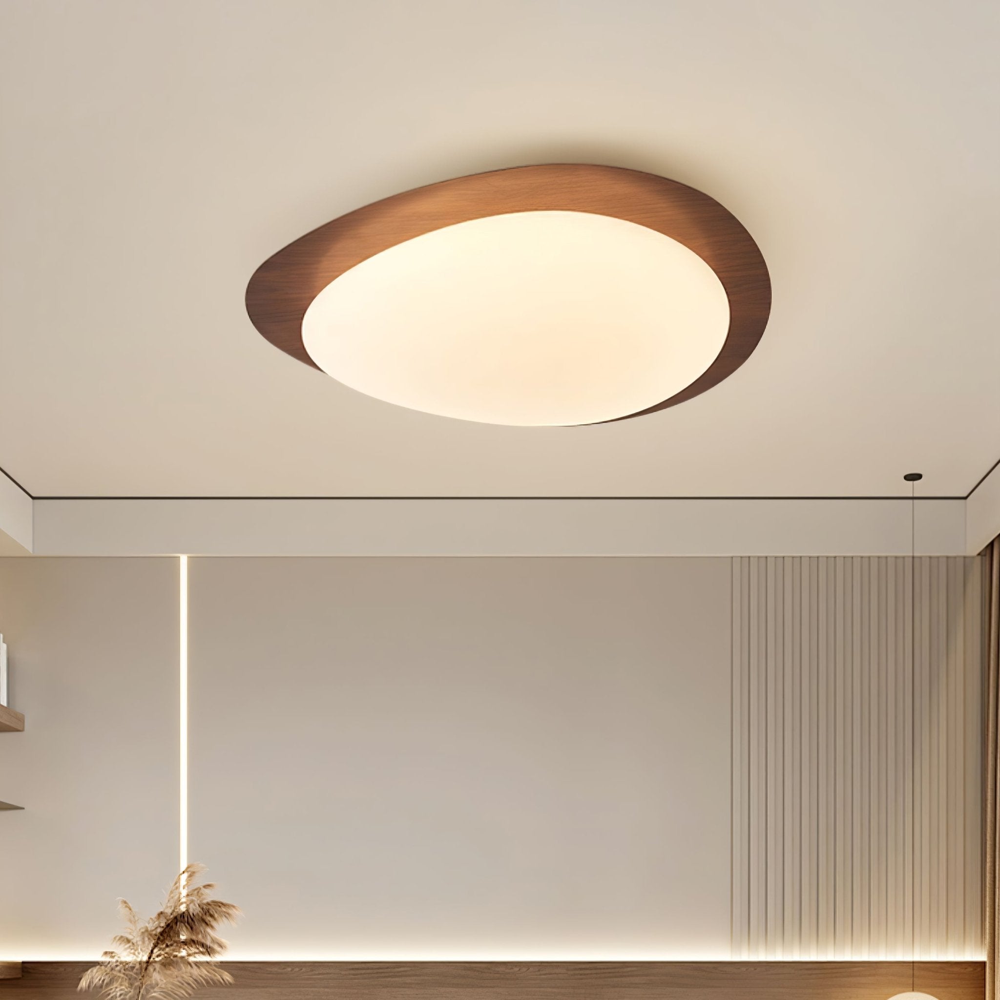 Stone Metal Pendant Light Lighting Lobby