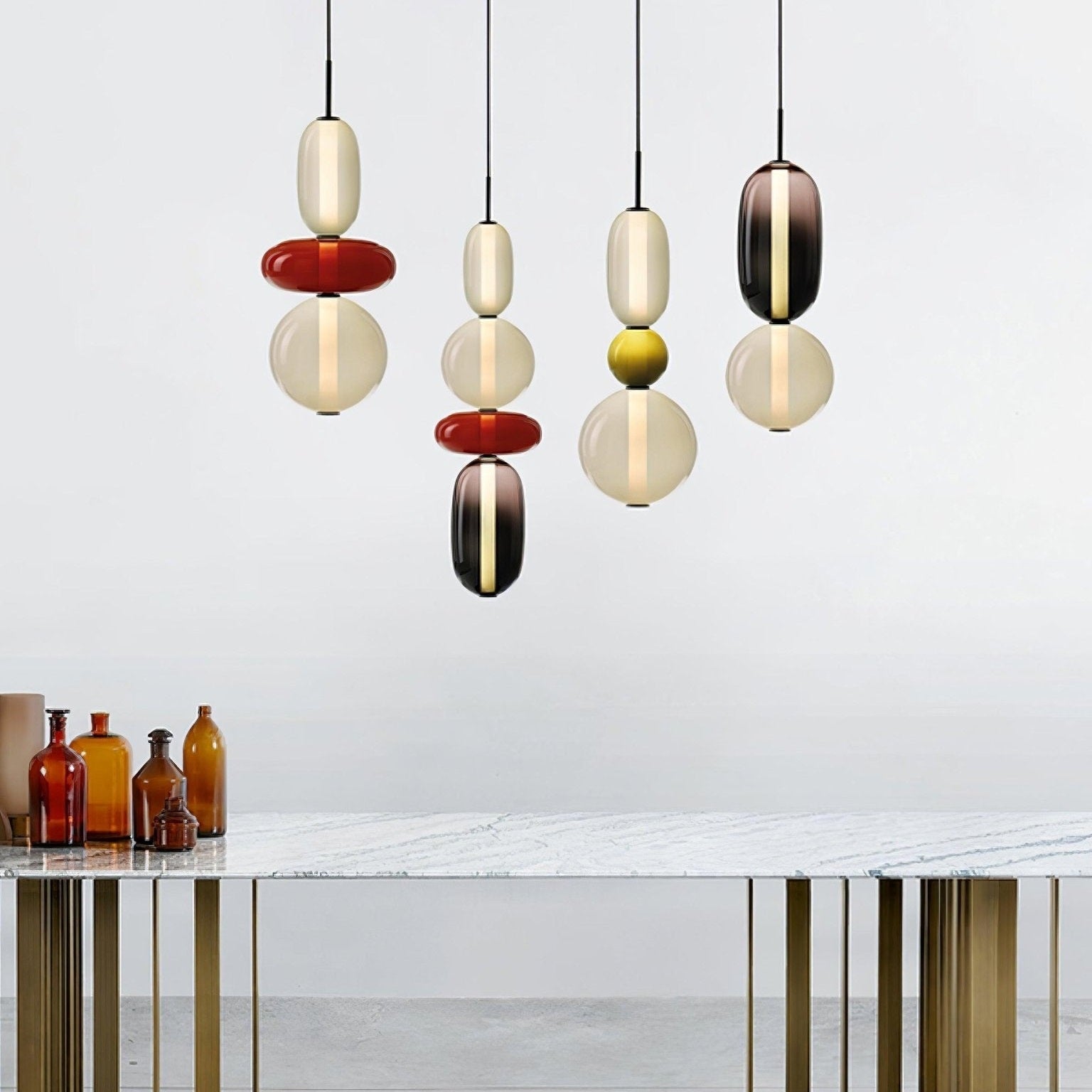 Sugar-Coated Glass Ceiling Light Lighting Lobby