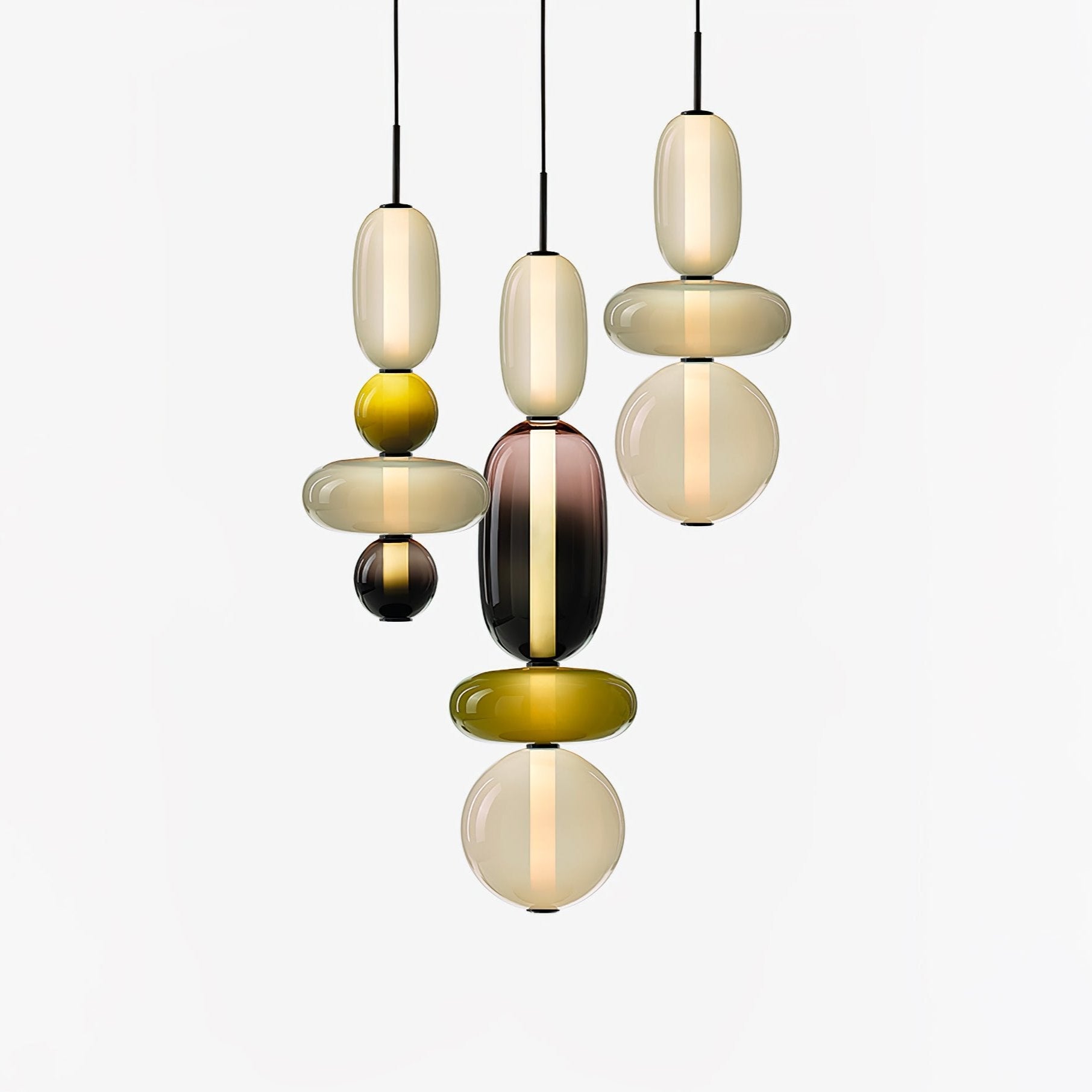 Sugar-Coated Glass Ceiling Light Lighting Lobby