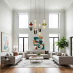 Sugar-Coated Glass Ceiling Light Lighting Lobby