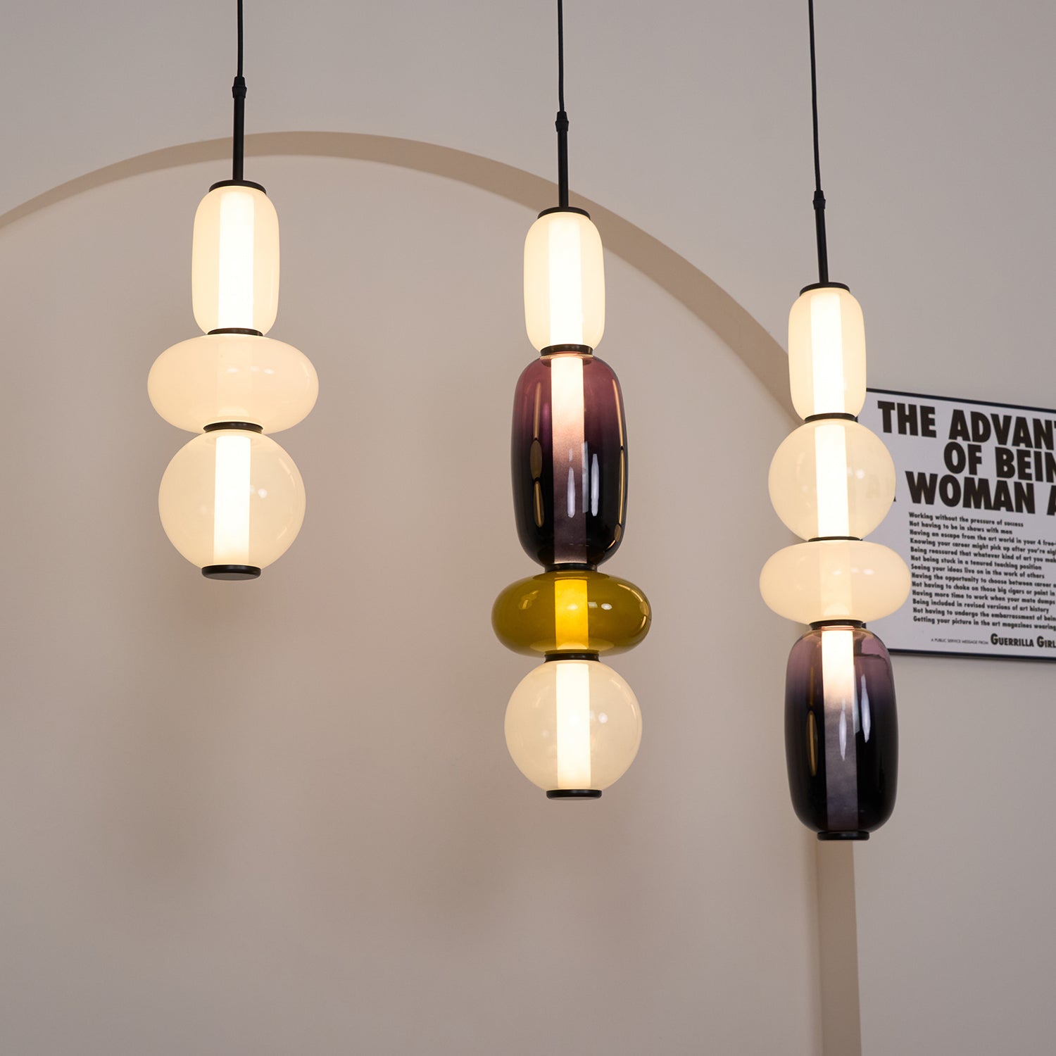 Sugar-Coated Glass Ceiling Light Lighting Lobby
