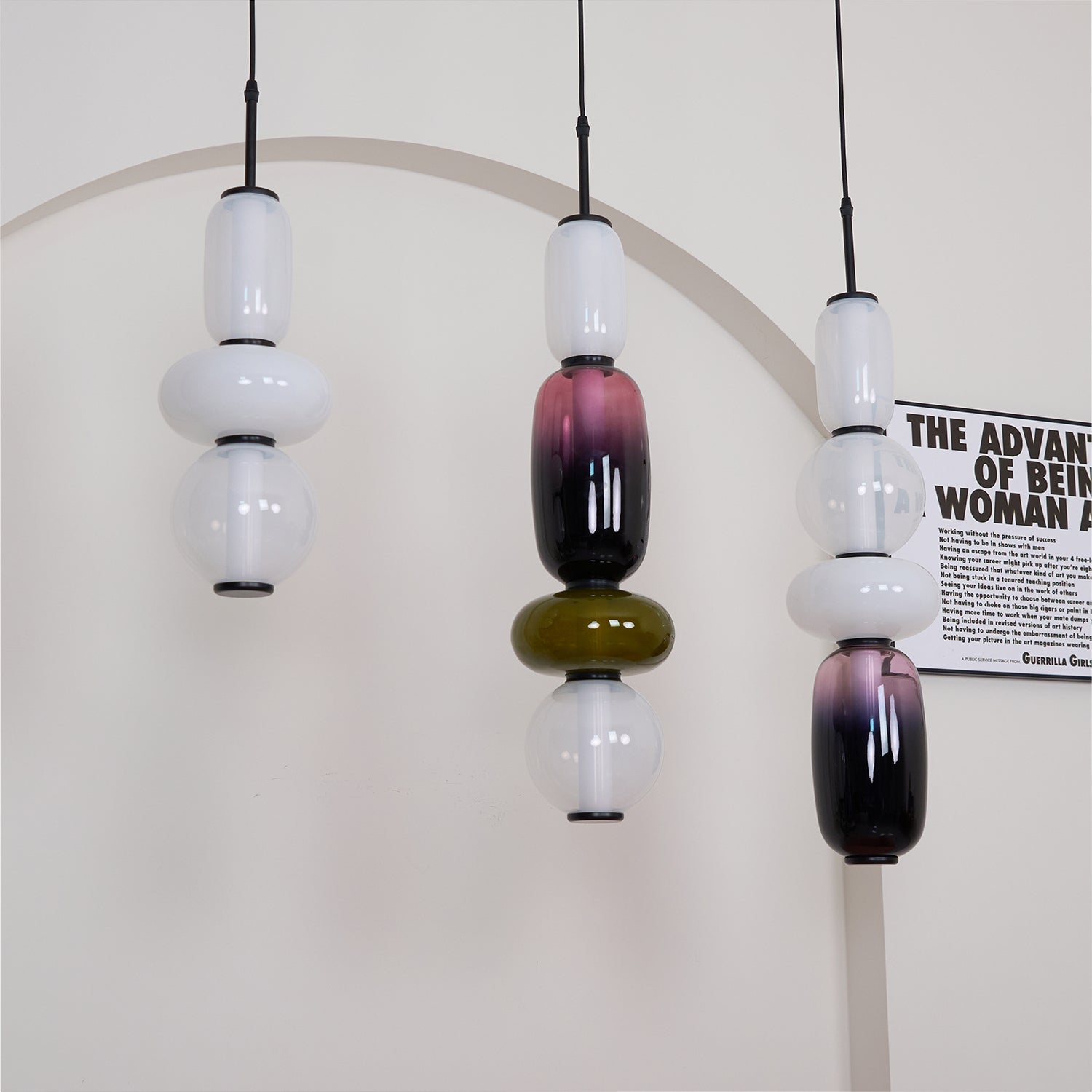 Sugar-Coated Glass Ceiling Light Lighting Lobby