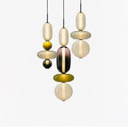 Sugar-Coated Glass Ceiling Light Lighting Lobby