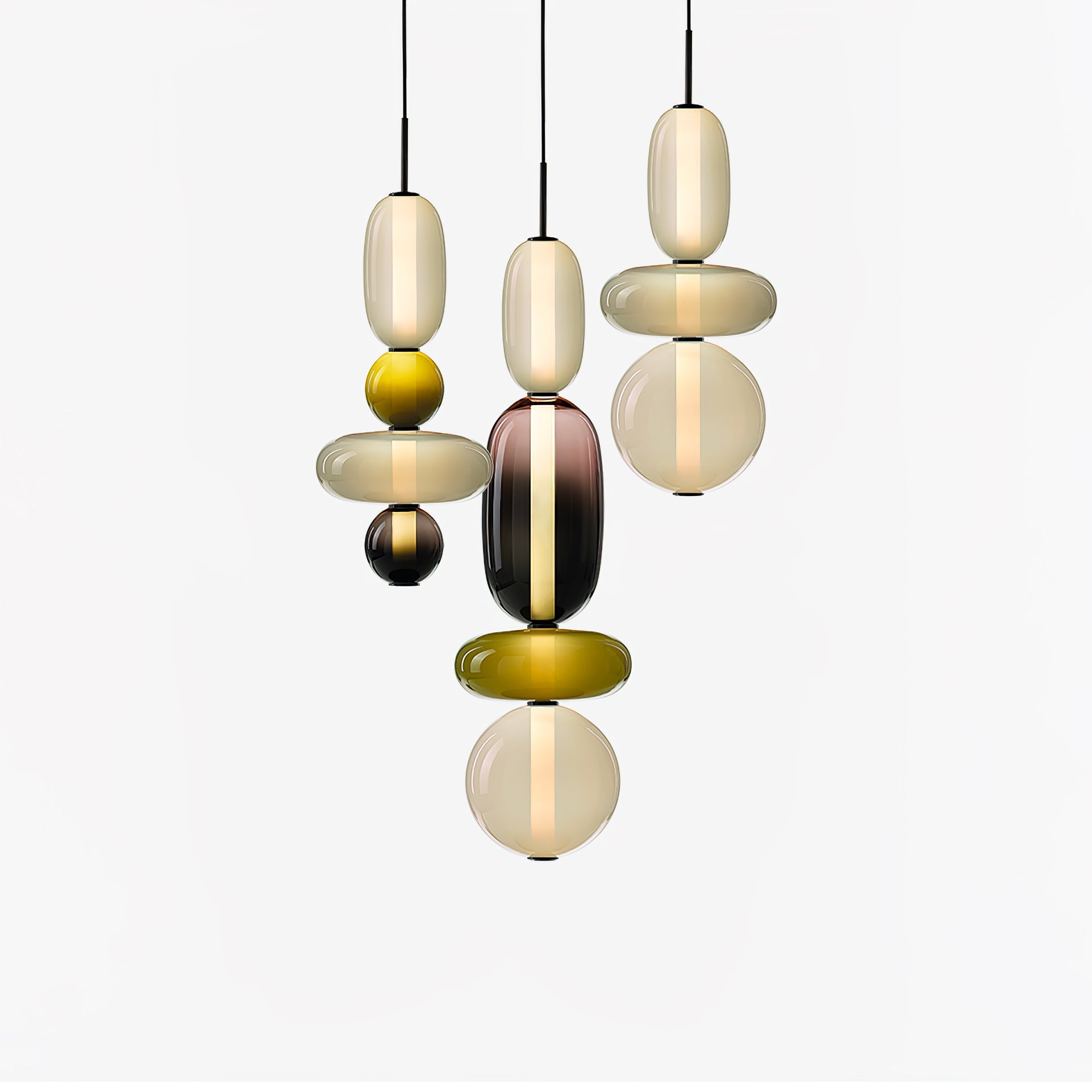 Sugar-Coated Glass Ceiling Light Lighting Lobby