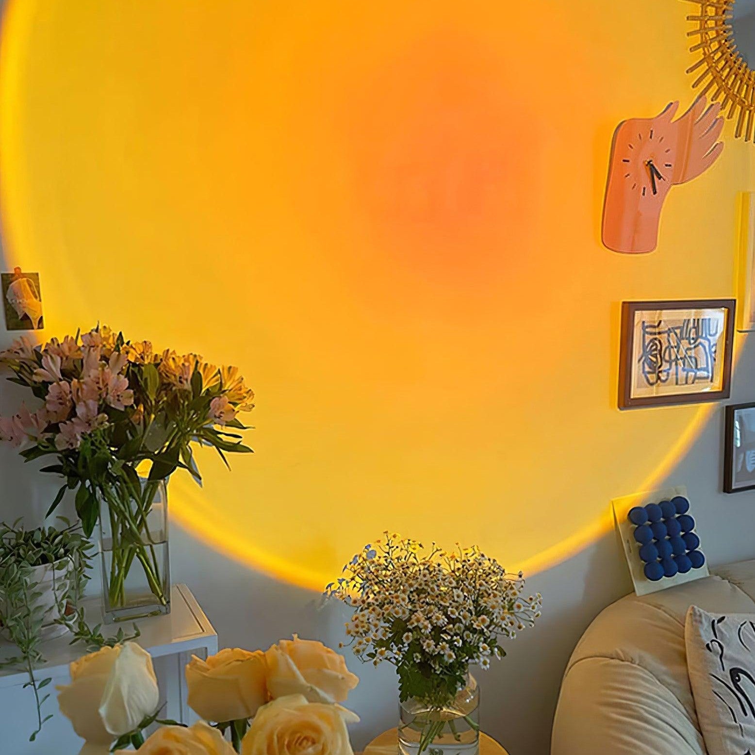 Sunset Projection LED Desk Lamp Lighting Lobby