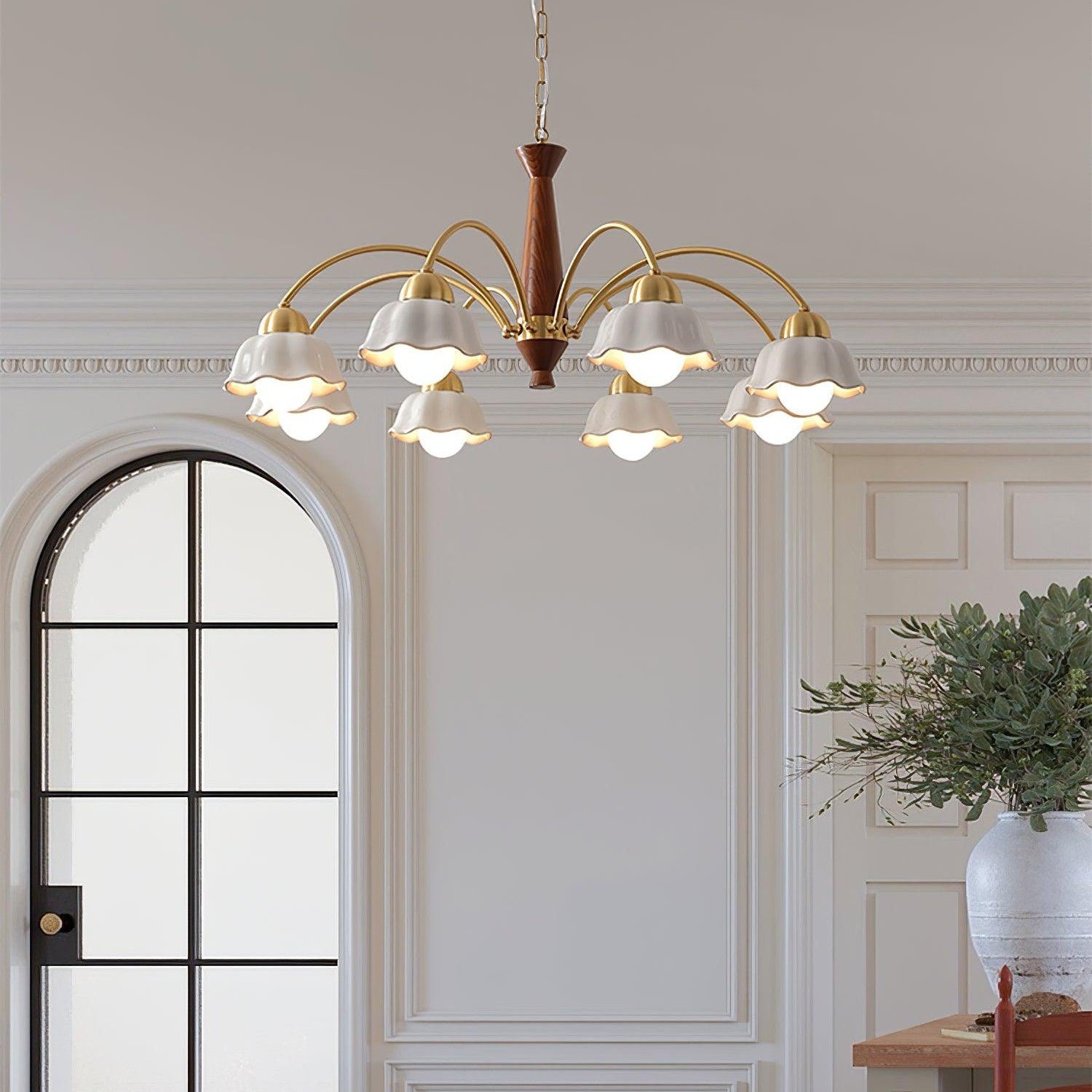 Swedish Contemporary Gold Ceiling Light Lighting Lobby