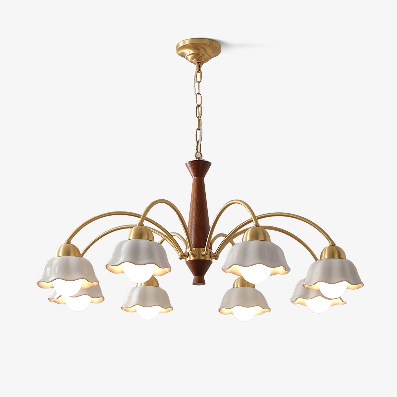 Swedish Contemporary Gold Ceiling Light Lighting Lobby