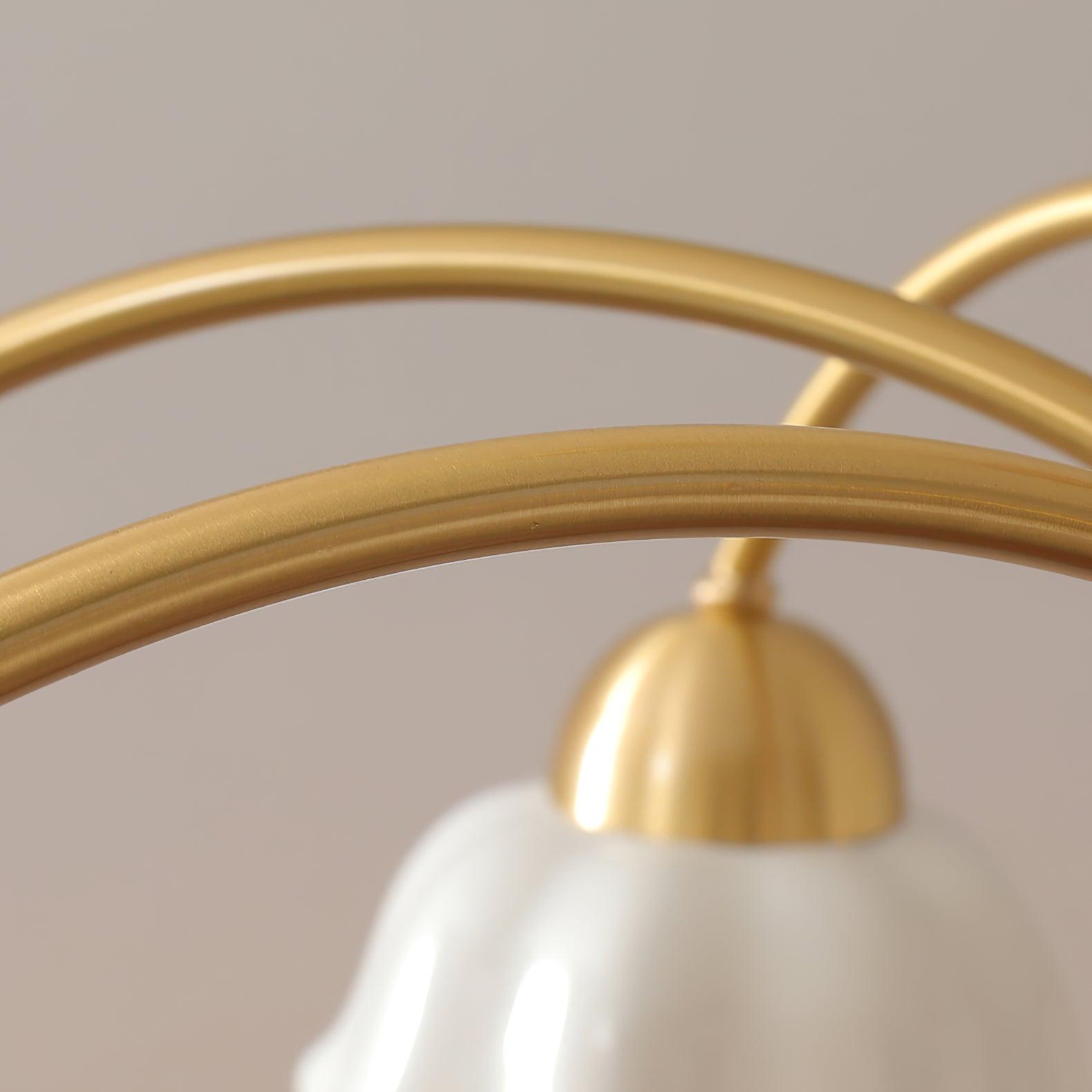 Swedish Contemporary Gold Ceiling Light Lighting Lobby
