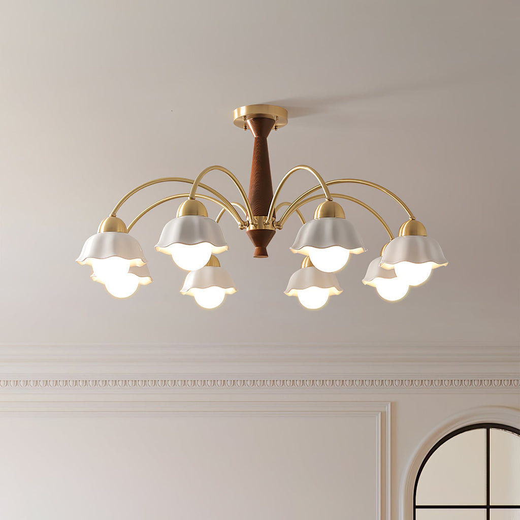Swedish Contemporary Gold Ceiling Light Lighting Lobby