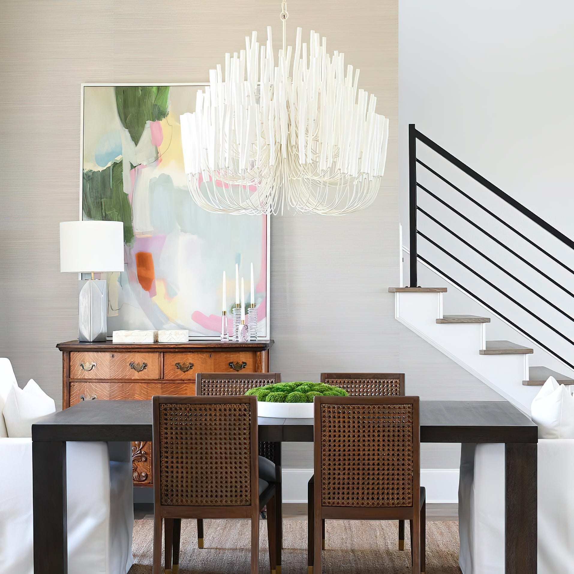 Swinton Ceiling Pendant Lighting Lobby