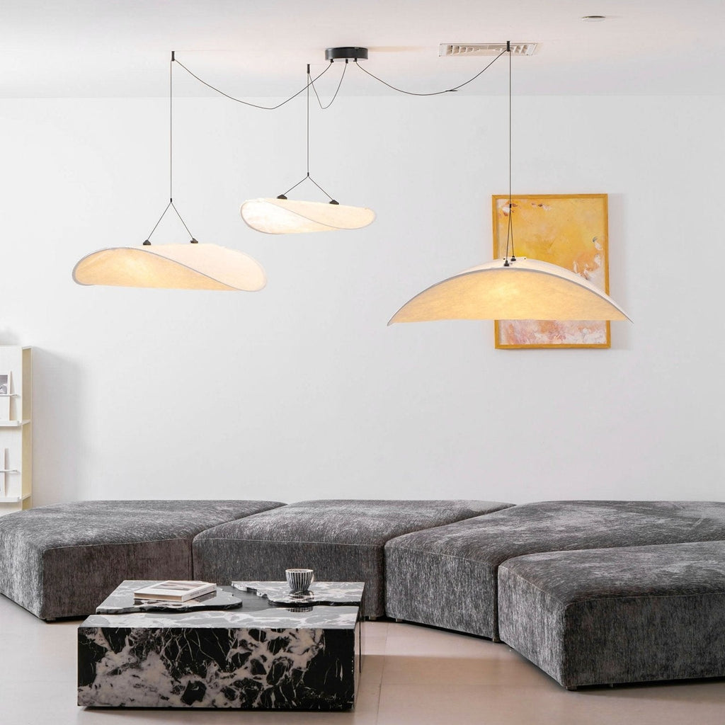 Tense Tyvek Ceiling Pendant Light Lighting Lobby