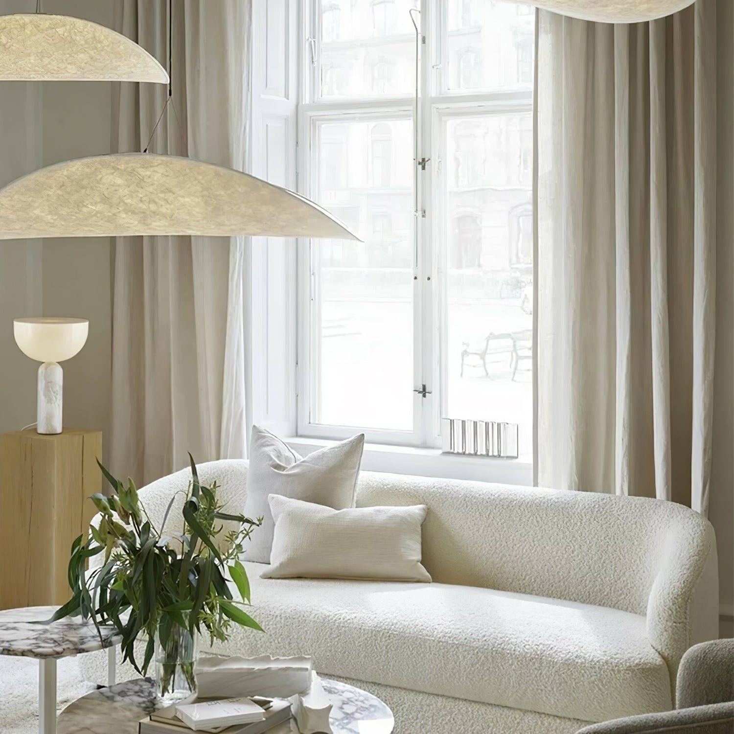 Tense Tyvek Ceiling Pendant Light Lighting Lobby
