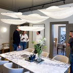 Tense Tyvek Ceiling Pendant Light Lighting Lobby