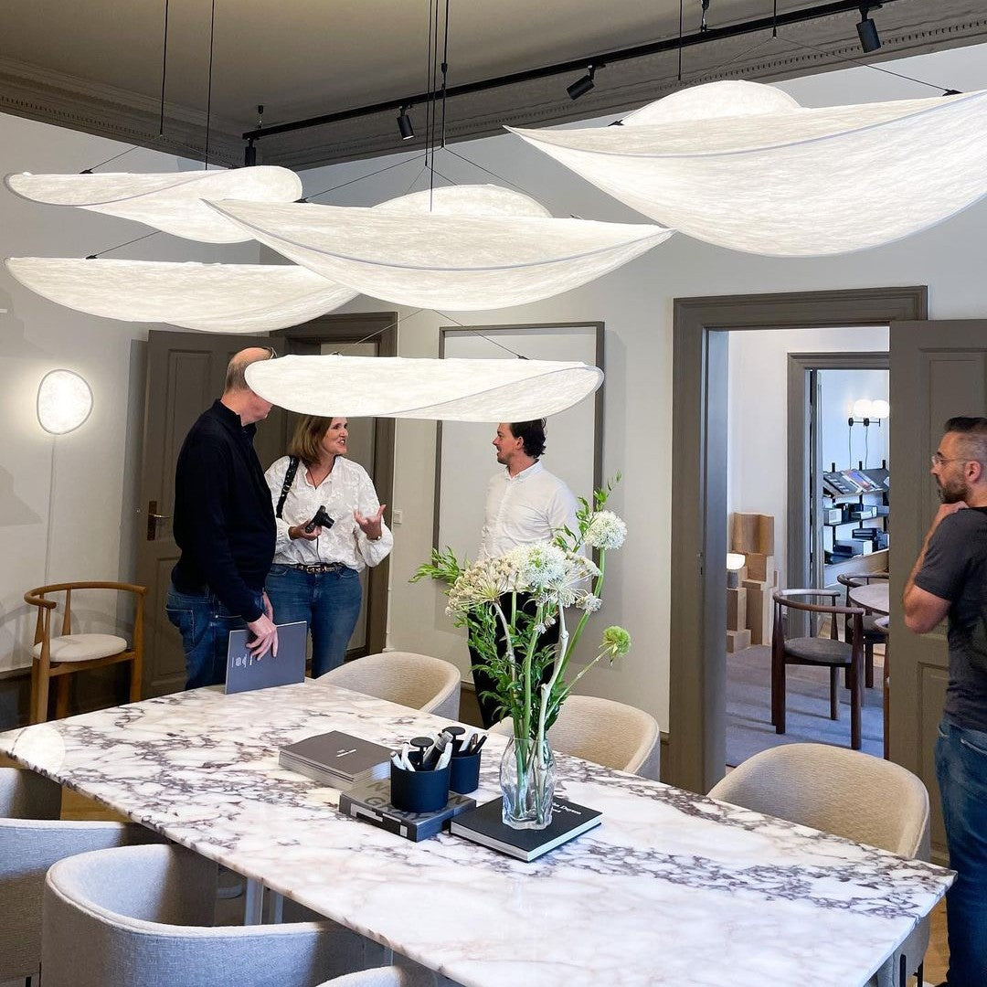Tense Tyvek Ceiling Pendant Light Lighting Lobby
