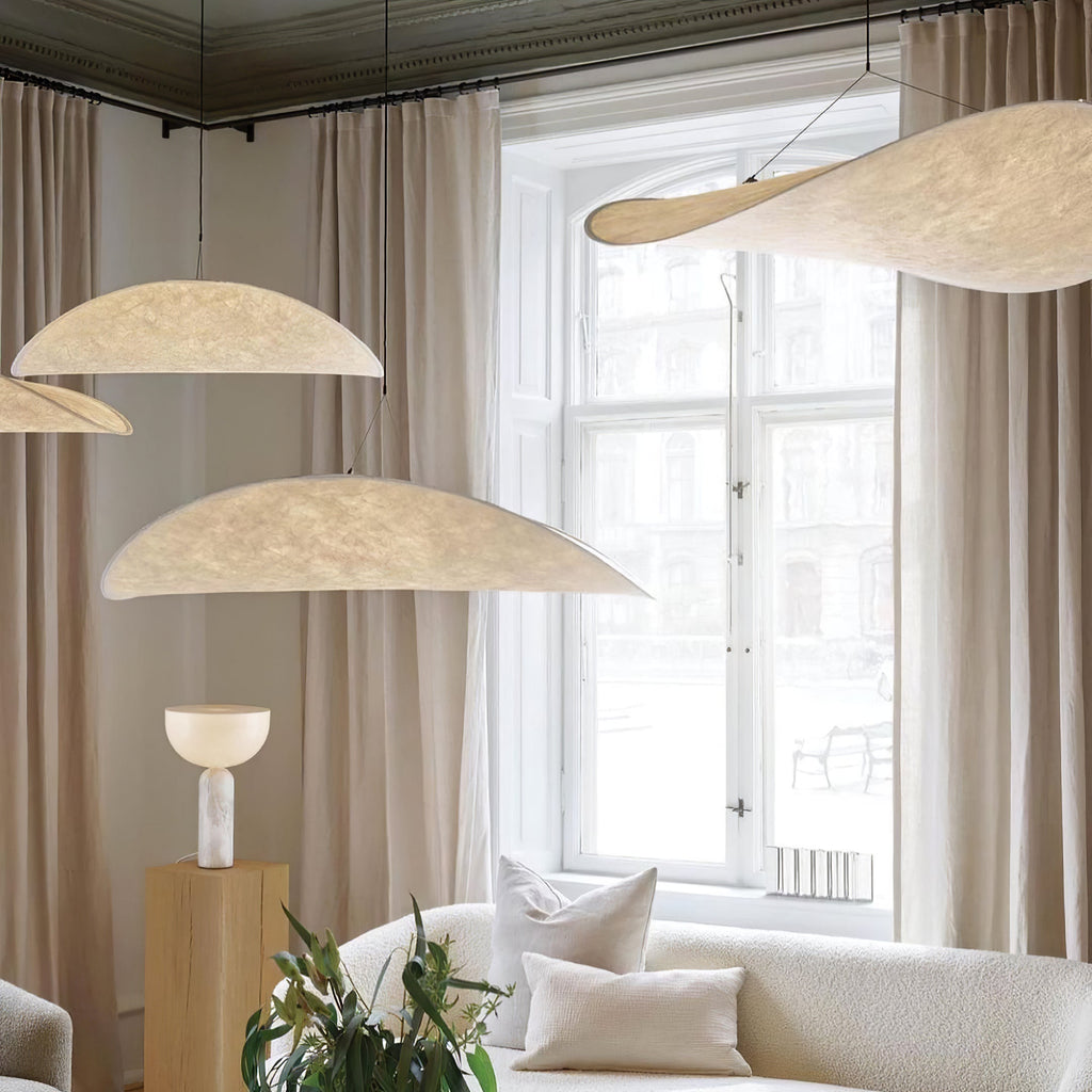 Tense Tyvek Ceiling Pendant Light Lighting Lobby