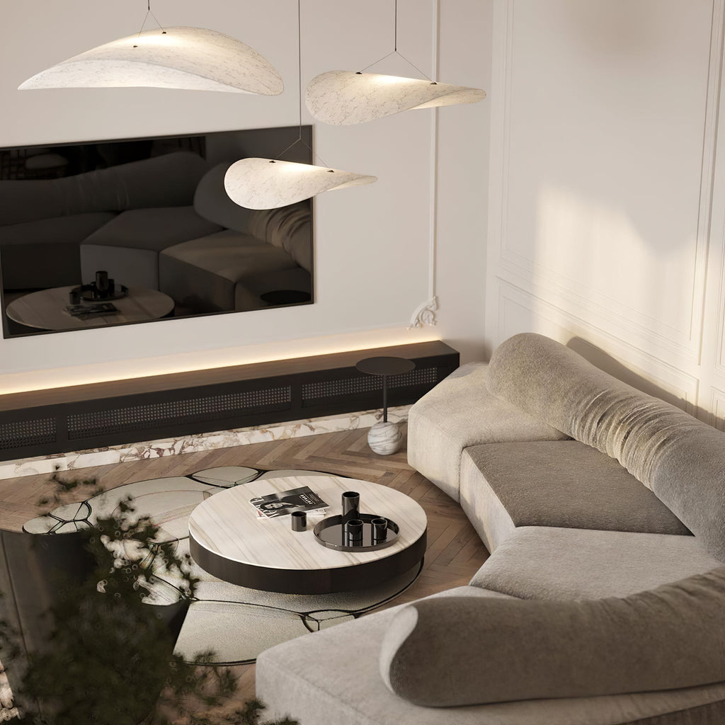 Tense Tyvek Ceiling Pendant Light Lighting Lobby