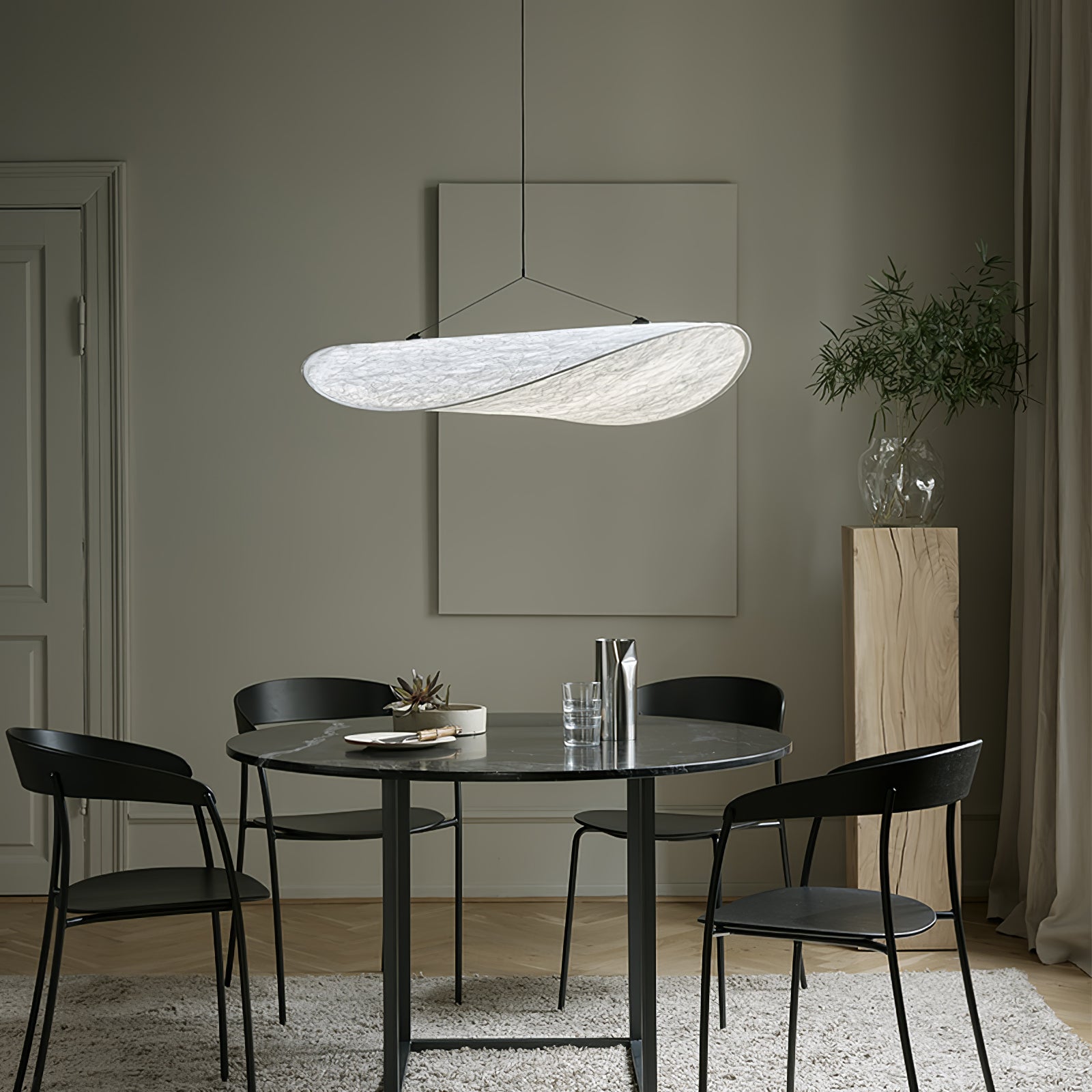 Tense Tyvek Ceiling Pendant Light Lighting Lobby