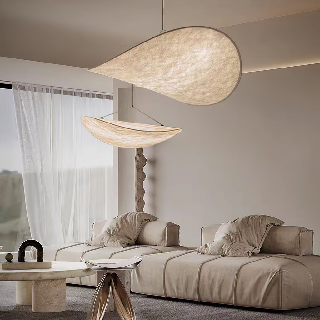 Tense Tyvek Ceiling Pendant Light Lighting Lobby