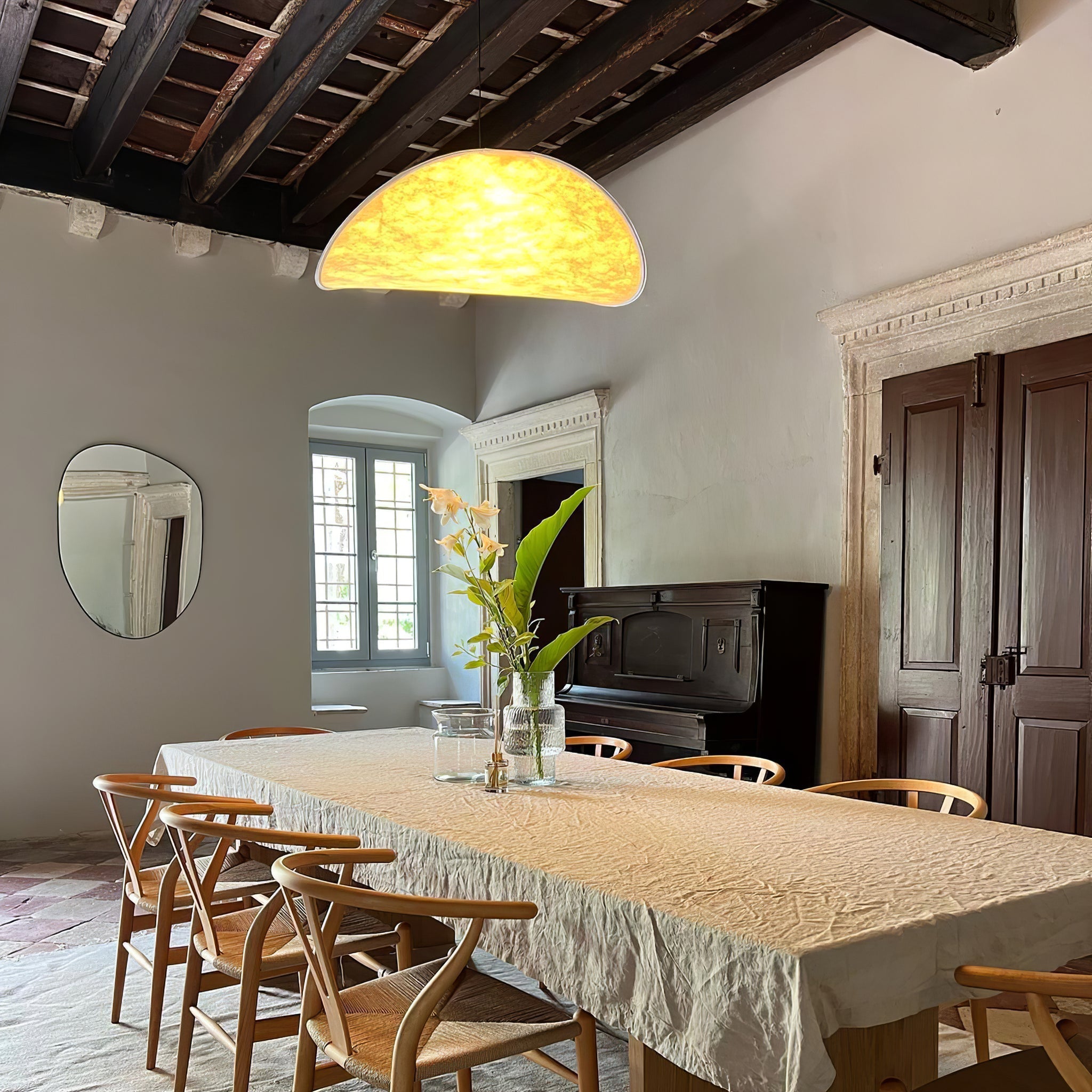 Tense Tyvek Ceiling Pendant Light Lighting Lobby