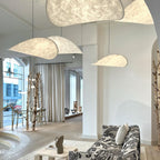 Tense Tyvek Ceiling Pendant Light Lighting Lobby