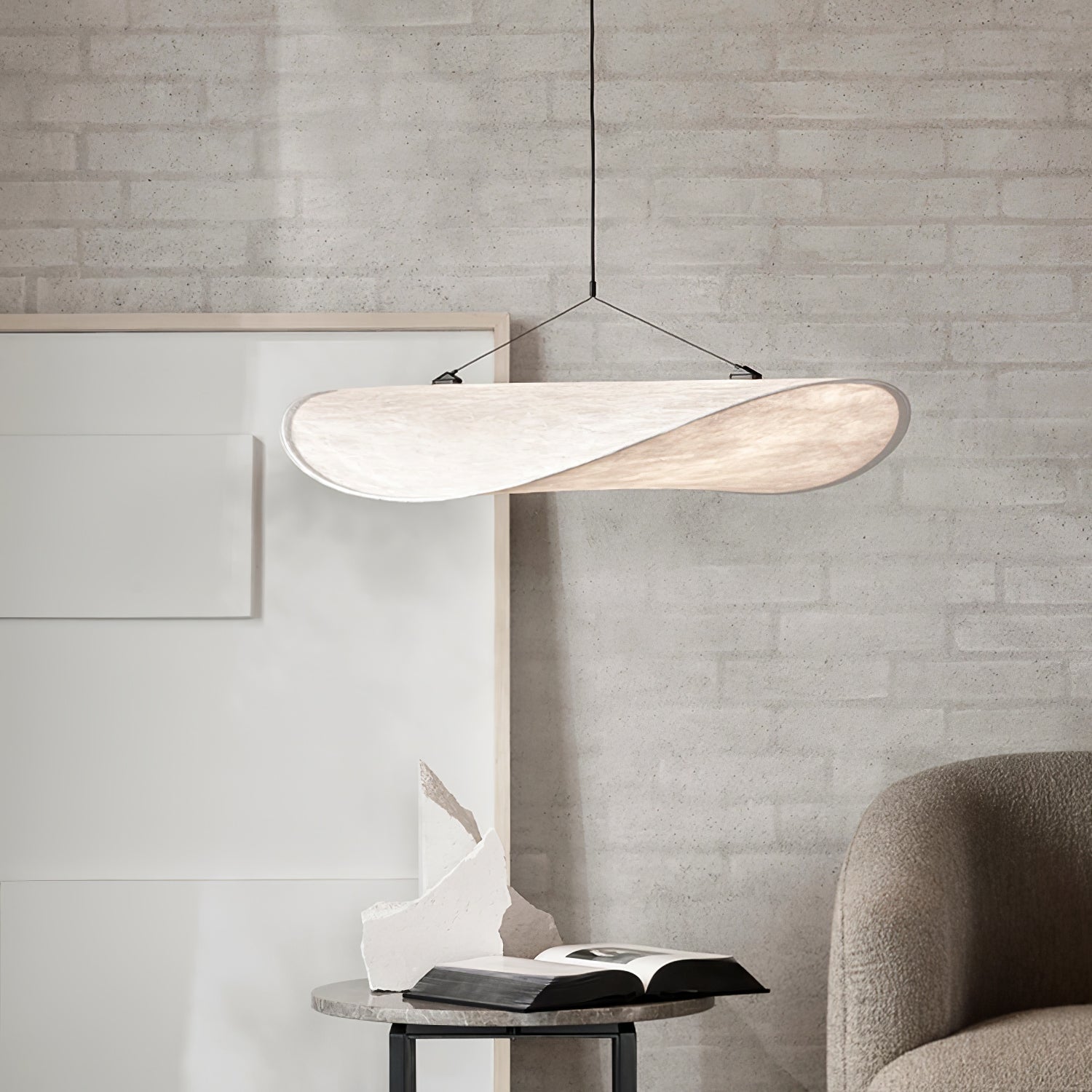 Tense Tyvek Ceiling Pendant Light Lighting Lobby