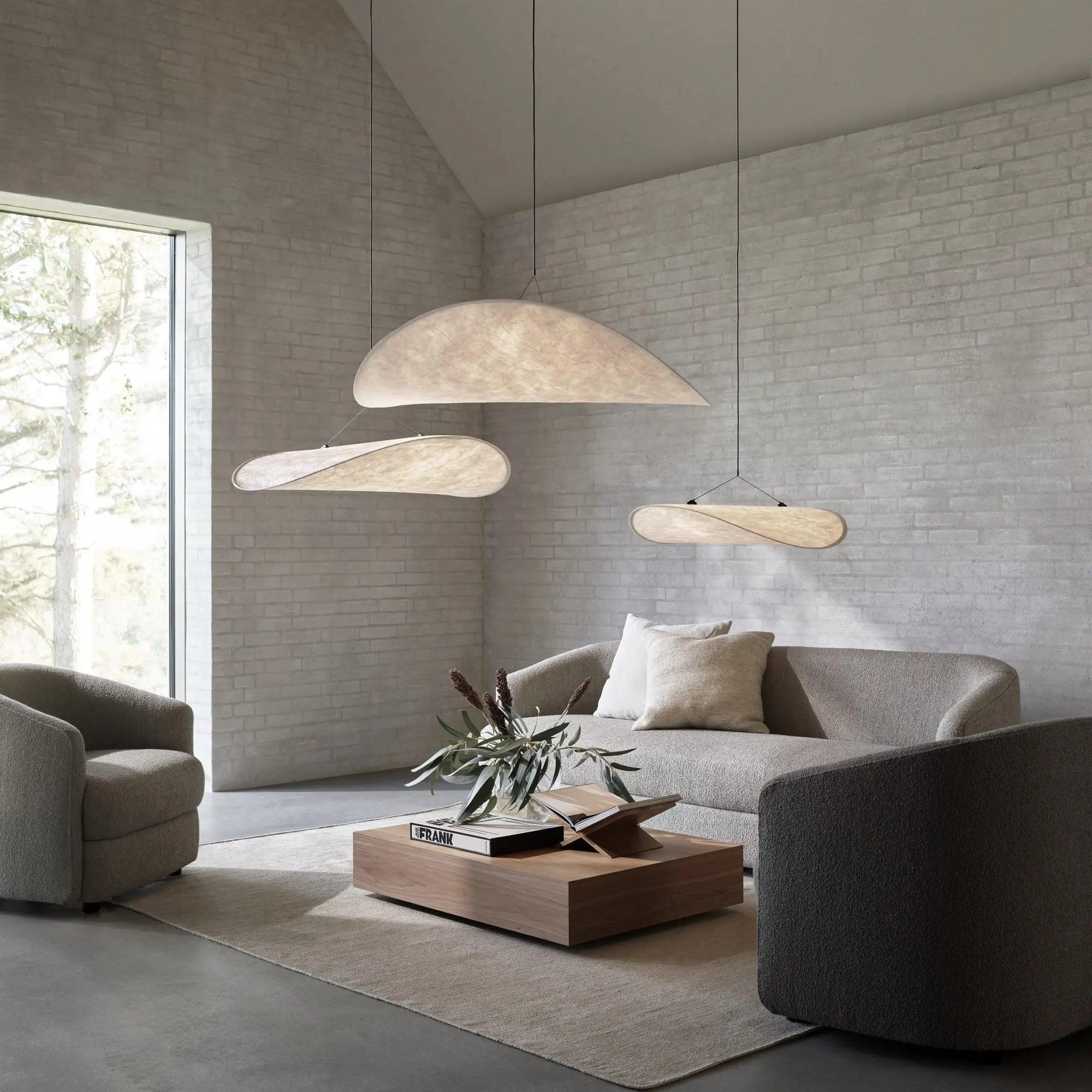 Tense Tyvek Ceiling Pendant Light Lighting Lobby