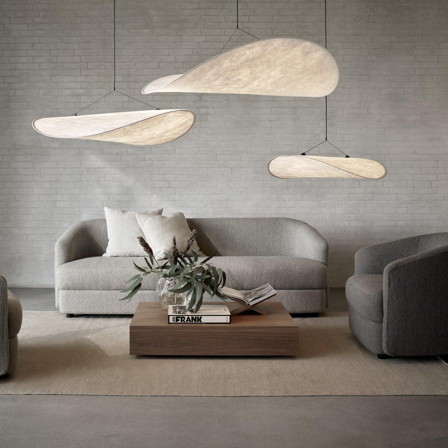 Tense Tyvek Ceiling Pendant Light Lighting Lobby