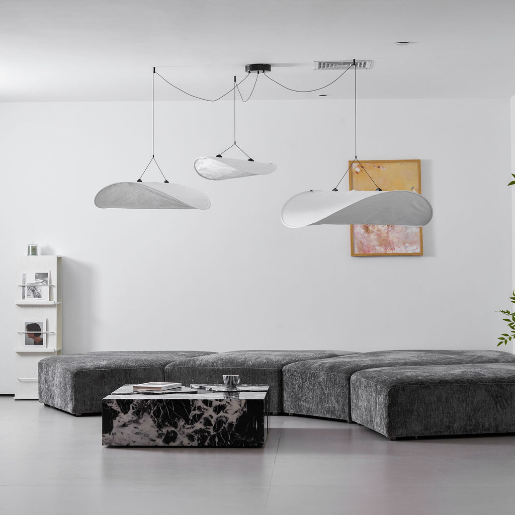 Tense Tyvek Ceiling Pendant Light Lighting Lobby