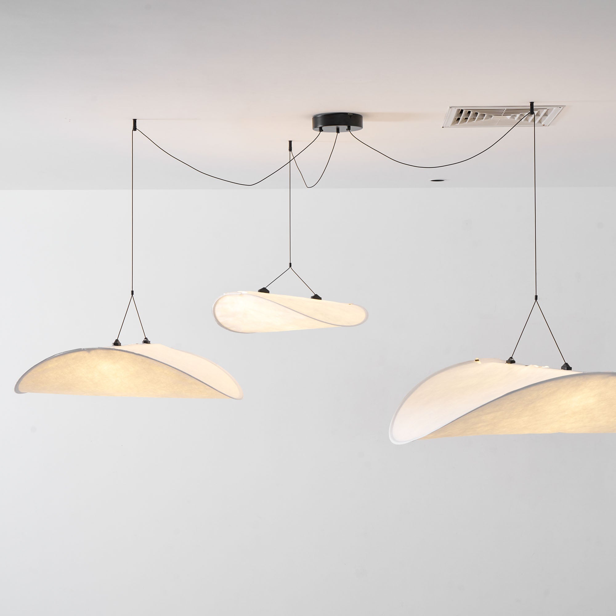 Tense Tyvek Ceiling Pendant Light Lighting Lobby