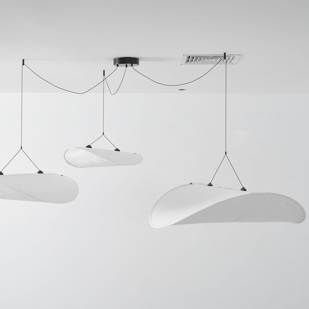 Tense Tyvek Ceiling Pendant Light Lighting Lobby