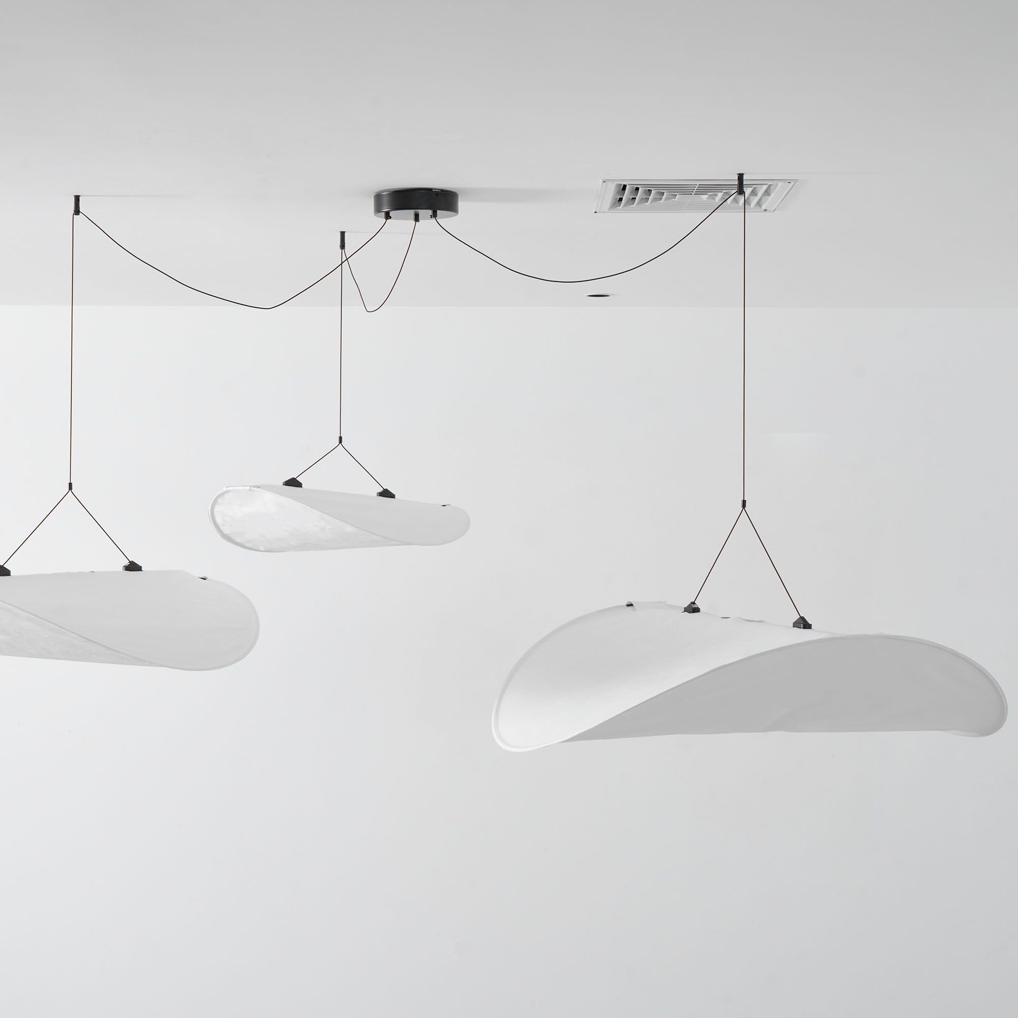 Tense Tyvek Ceiling Pendant Light Lighting Lobby
