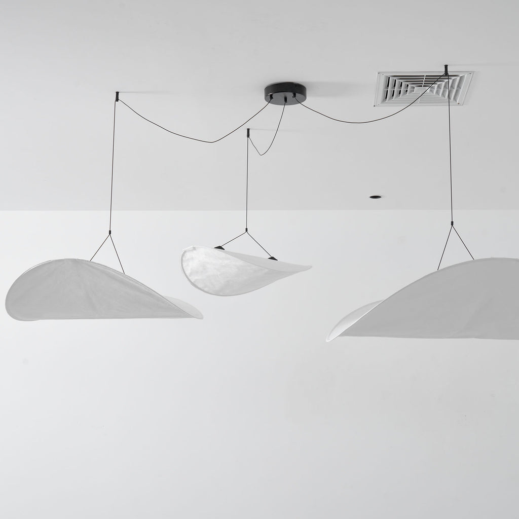 Tense Tyvek Ceiling Pendant Light Lighting Lobby