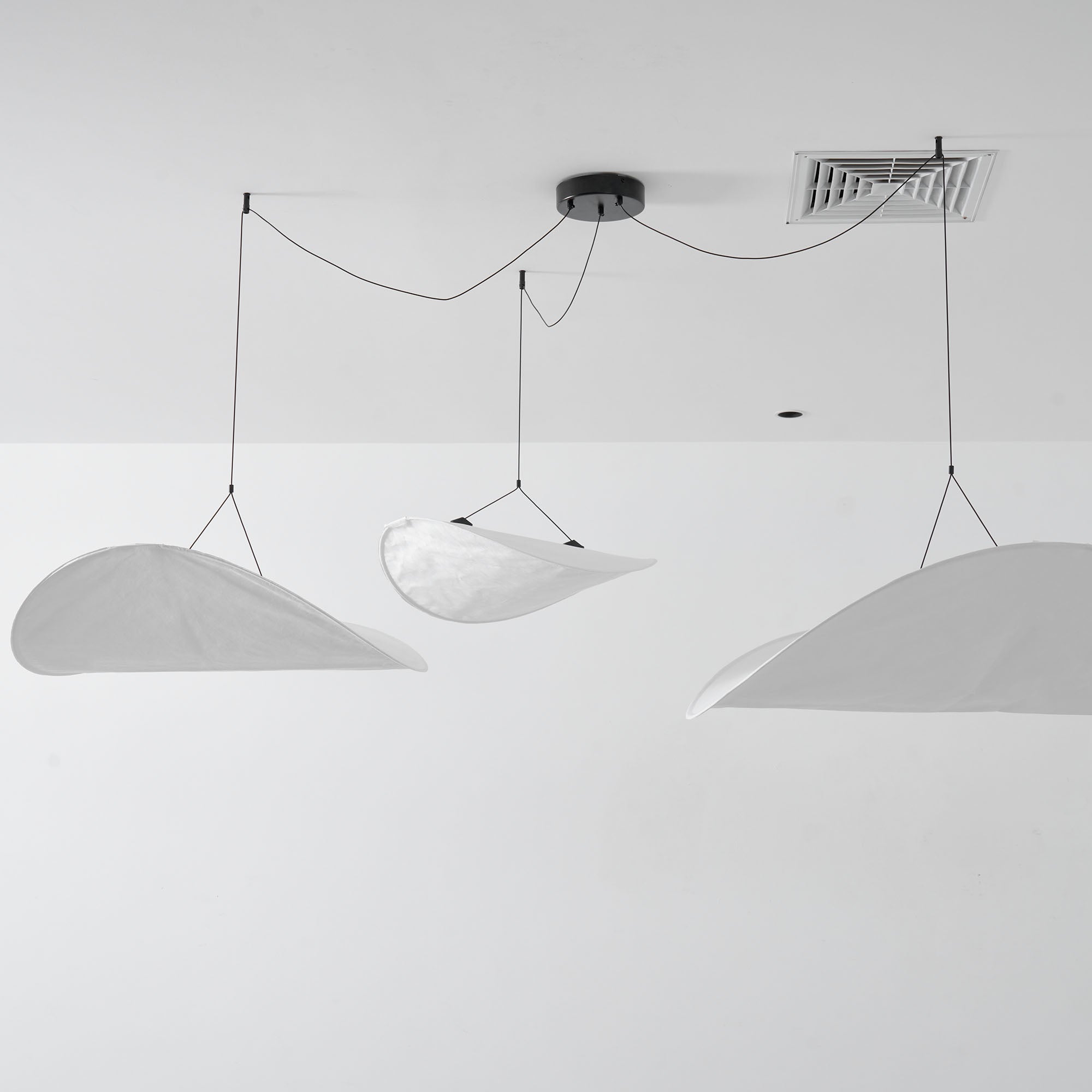 Tense Tyvek Ceiling Pendant Light Lighting Lobby