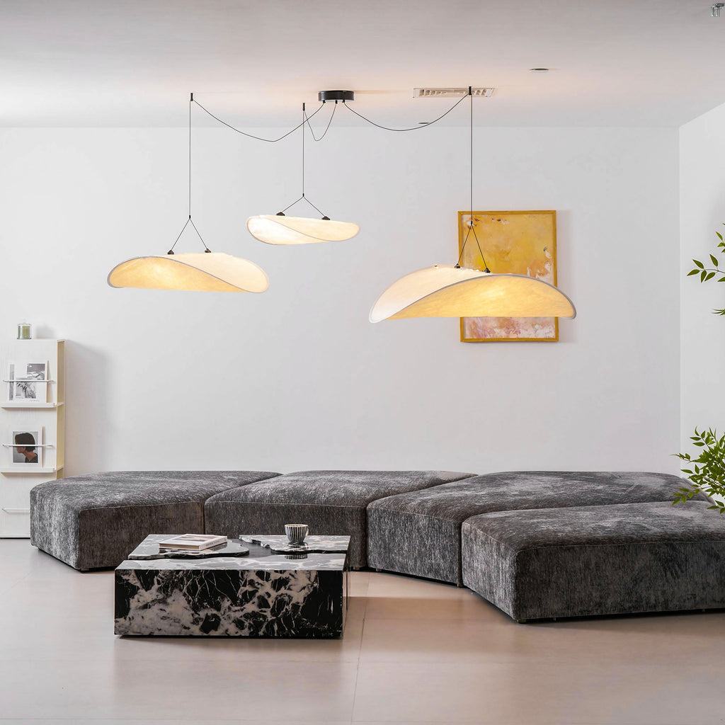 Tense Tyvek Ceiling Pendant Light Lighting Lobby